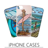 Fine Art Surf Beach iPhone Cases by Heather Brown
