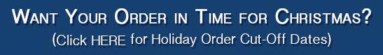 Holiday Order Cut-Off Dates