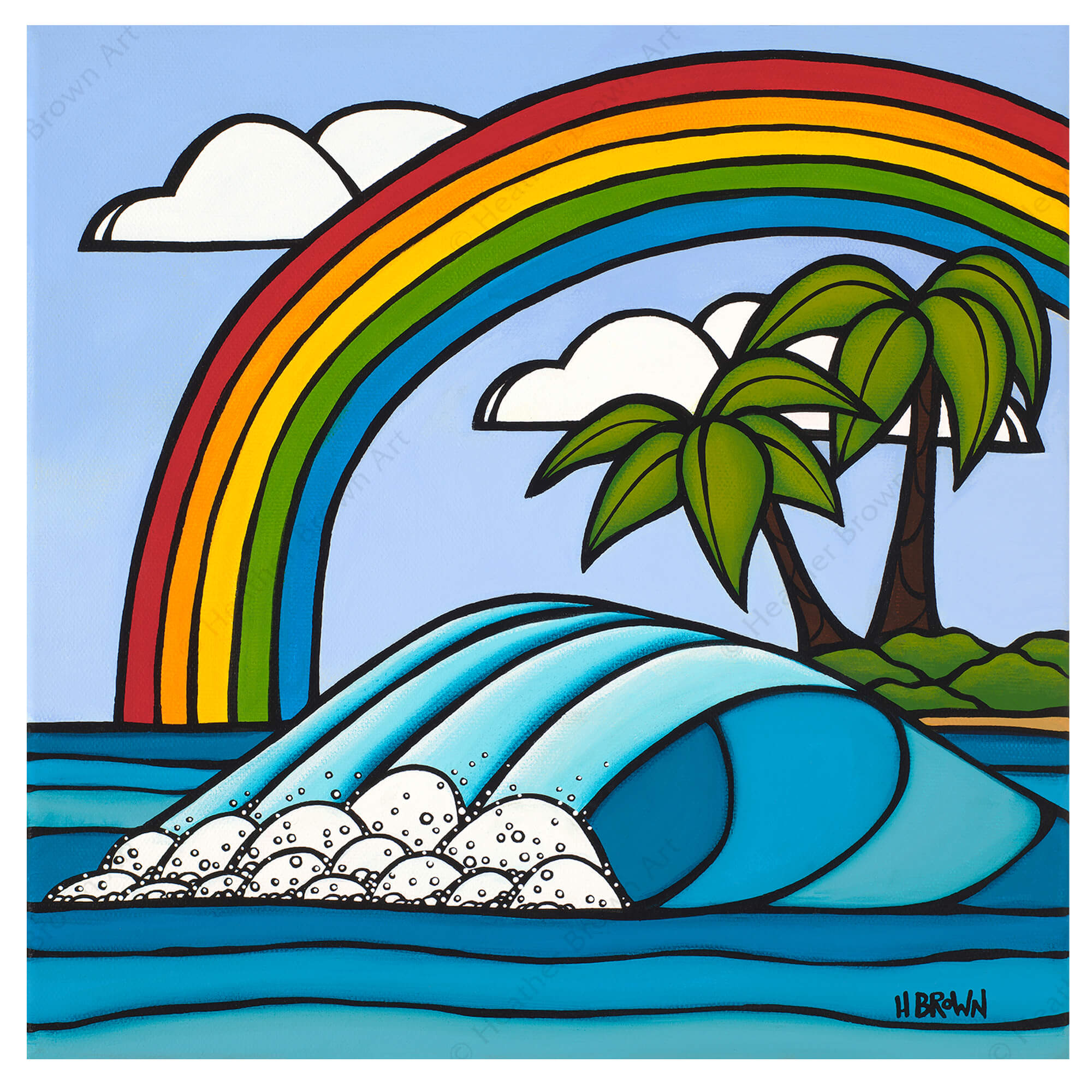 ヘザーブラウン アート 絵 rainbow weekend-