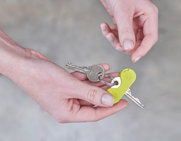 A Keywing adds size on the head of a key making them much easier to hold and turn. 