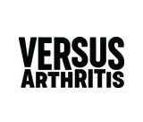 Versus Arthritis logo and link to their story about the Keywing key turner arthritis aid.