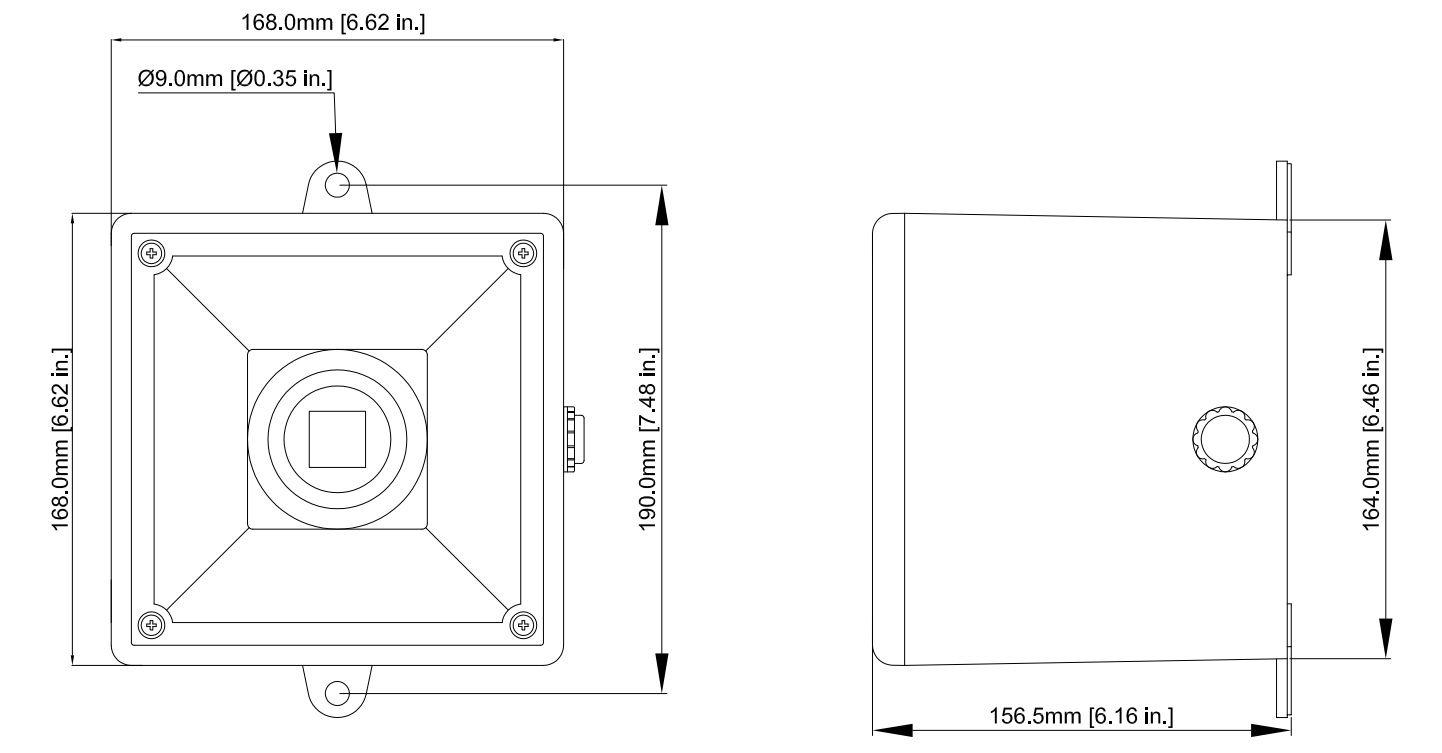E2S A112N Sounder Dimensions