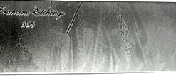 A good example of Dendritic Pattern on a Slicing Knife