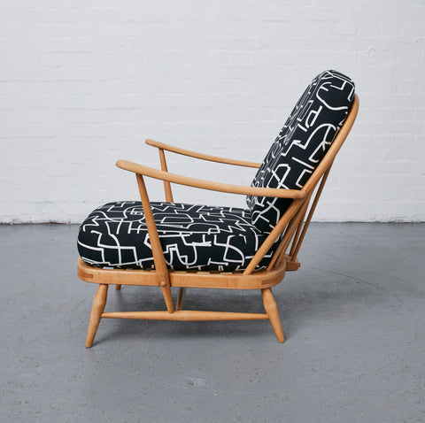 Ercol Windsor with Jon Burgerman Kirkby Design fabric