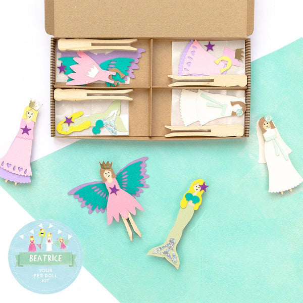 Make Your Own Peg Doll Family Craft Kit at Our Kid