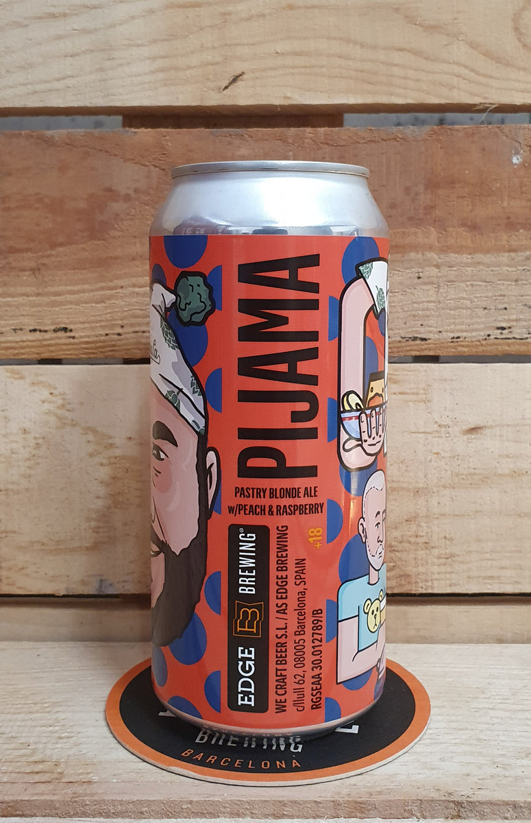 EDGE - PIJAMA - Pastry Blonde Ale con Raspberry & Peach x LATA 44cl - Clandestino