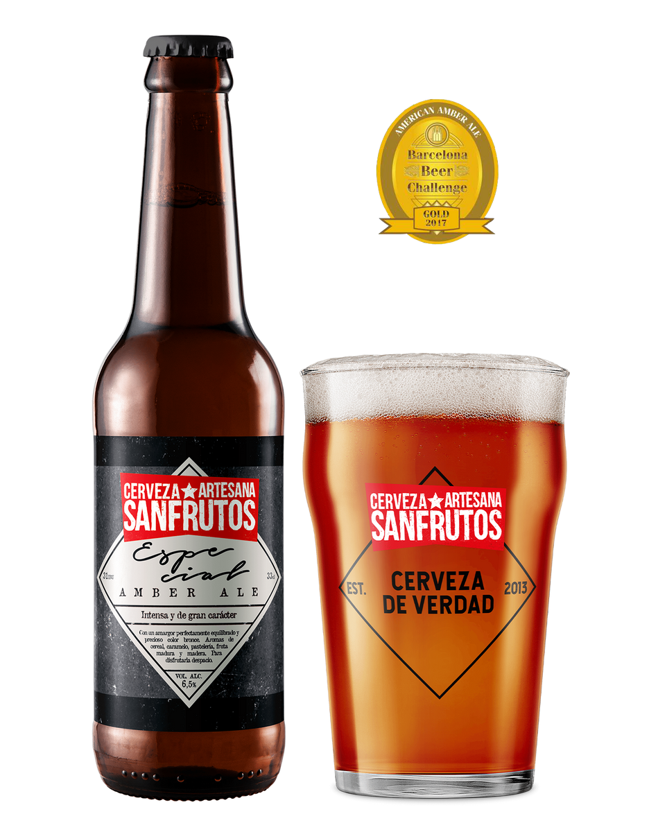 SANFRUTOS - ESPECIAL - Amber Ale x Botella 33cl - Clandestino