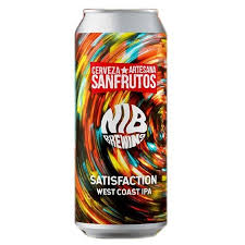 NIB colab SanFrutos: SATISFACTION - West Coast IPA 6.1% x LATA 44cl - Clandestino