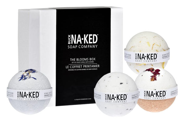 Blooms Box 4pc Bath Bomb Set - Buck Naked