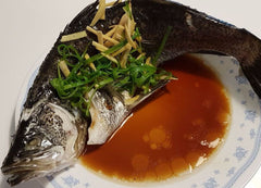 Steamed Sea Bass Cantonese Style