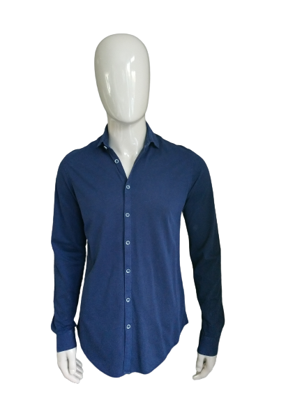 Wat is er mis onbekend Fluisteren Blue Industry overhemd. Donker Blauw gekleurd. Maat 40 / M. | EcoGents