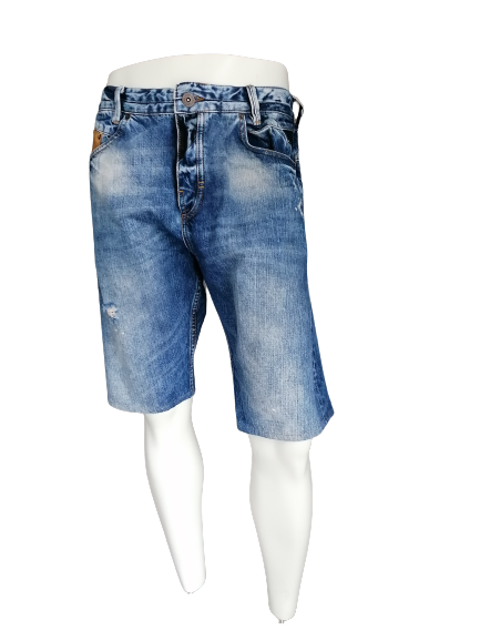 River jeans korte broek. Blauw gekleurd. Maat | EcoGents