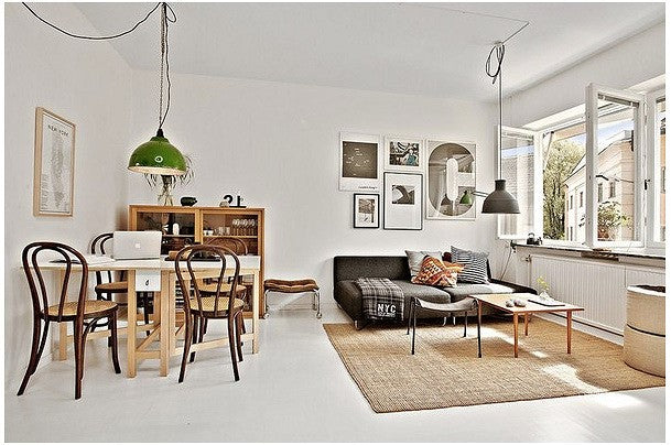 White and neutral living room