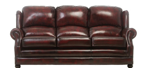 Classic 3 seater leather sofa from sofasofa