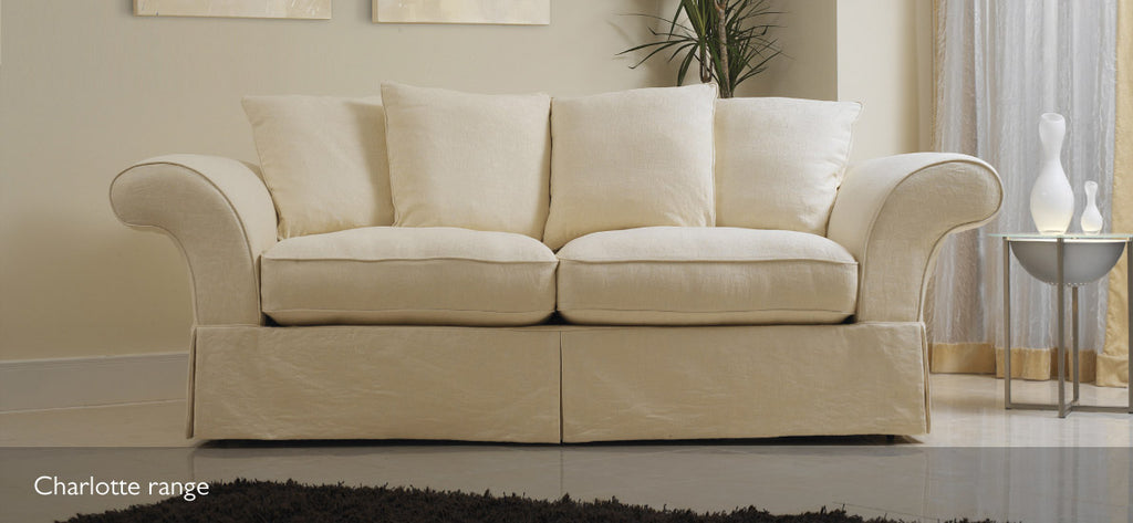 Natural loose cover sofa