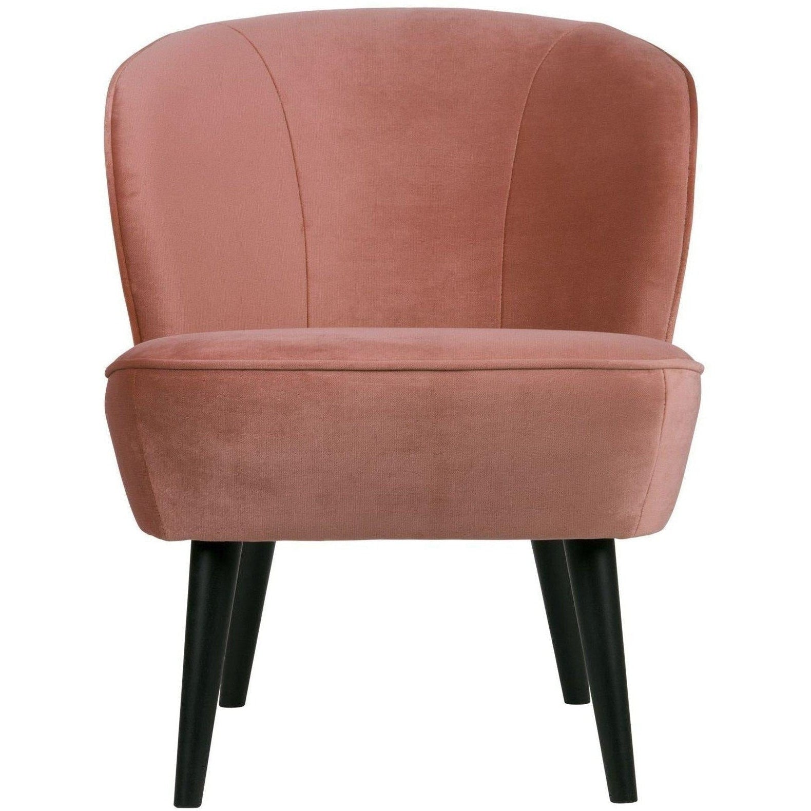 Overwegen elf aanplakbiljet Woood Sara fauteuil fluweel Oud roze – HelloChair