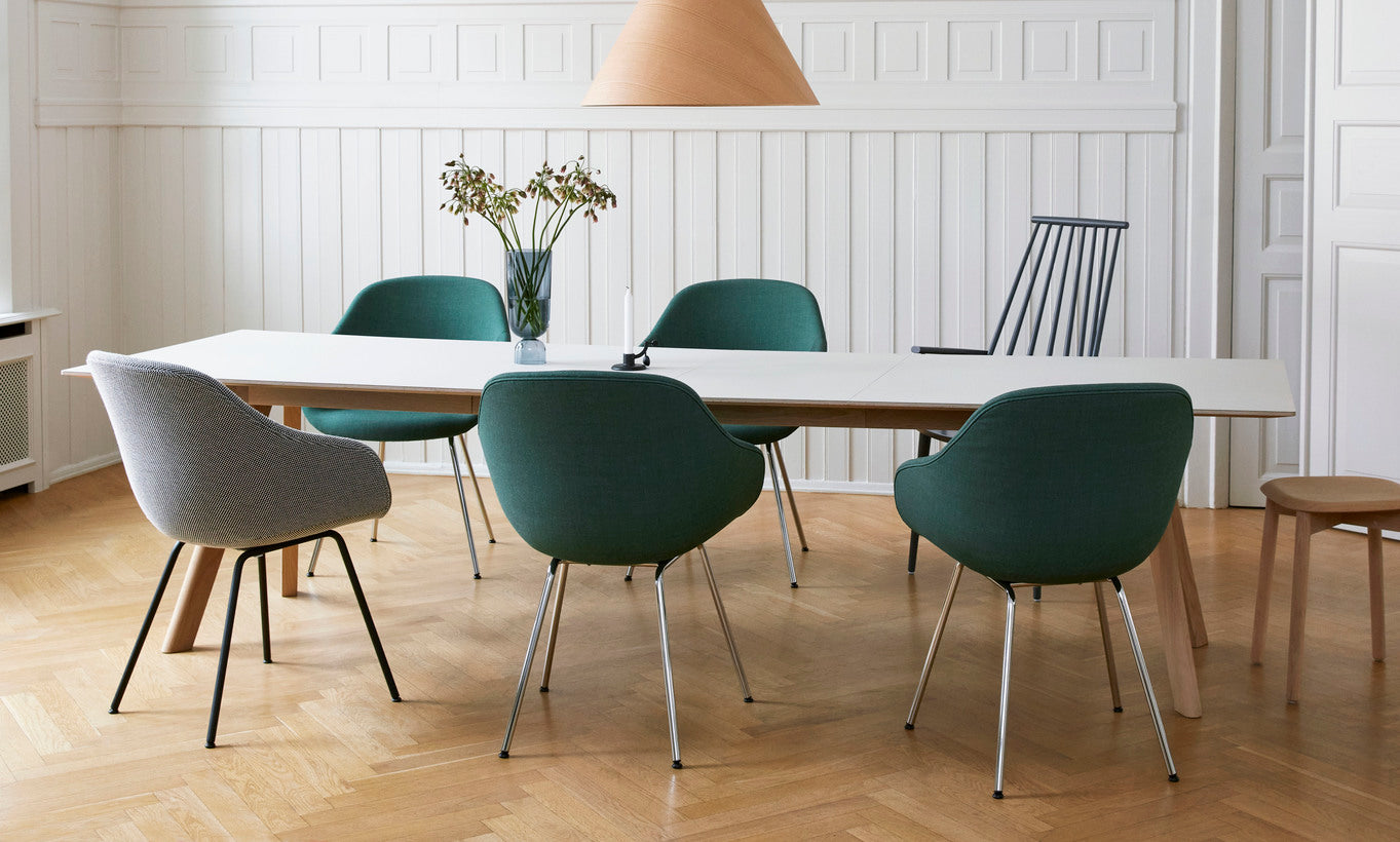 Uit Azië Shetland HAY About a Chair AAC 127 eetkamerstoel gestoffeerd groen – HelloChair