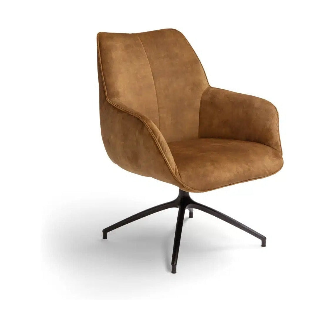 Stevig Patois Vooraf Bree's New World Kiq fauteuil draaibaar Adore Cognac 28 – HelloChair
