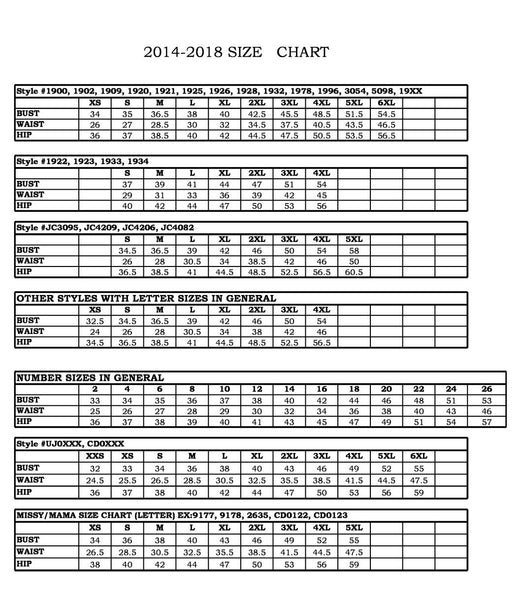 AFRICAN CLOTHING SIZE CHART