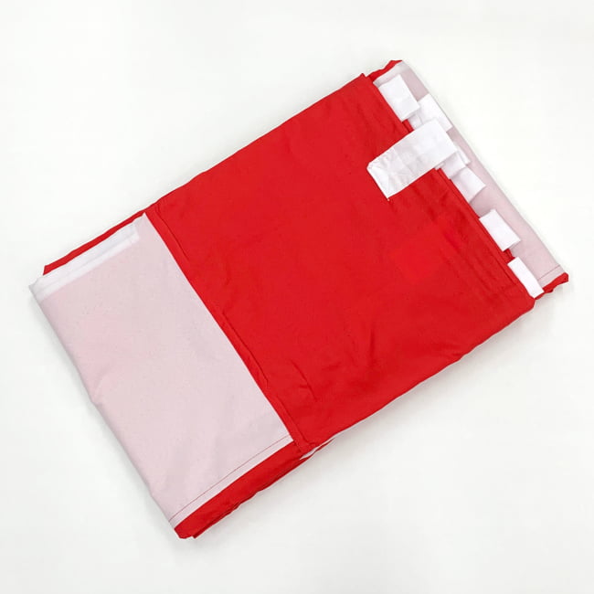 紅白テープ ビニール製 幅約75mm 約50ｍ巻 - 3