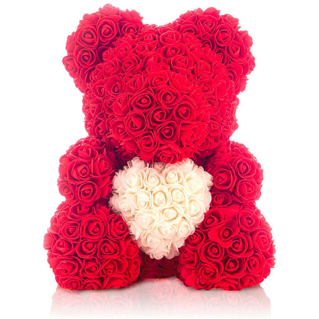 heart rose bear