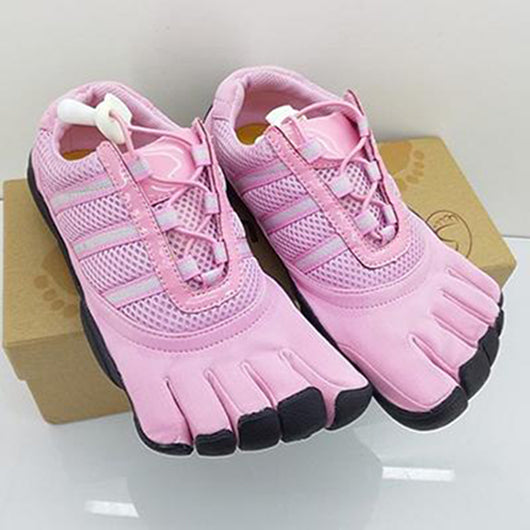 Pink Stretch Five Finger Shoes Non-slip 