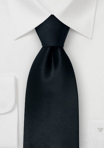 Black Silk Tie