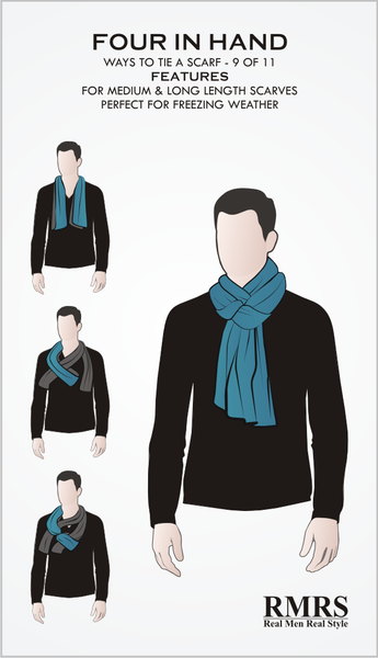 Four In Hand Scarf Knot Infographic