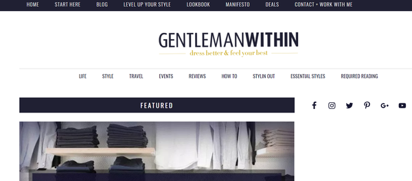 Best Men's Style Blogs Gentleman Within