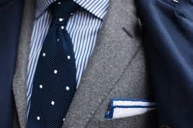polka dot knitted tie