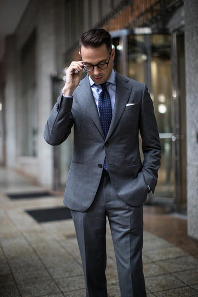 Charcoal Grey Suit Men's Minimal Wardrobe