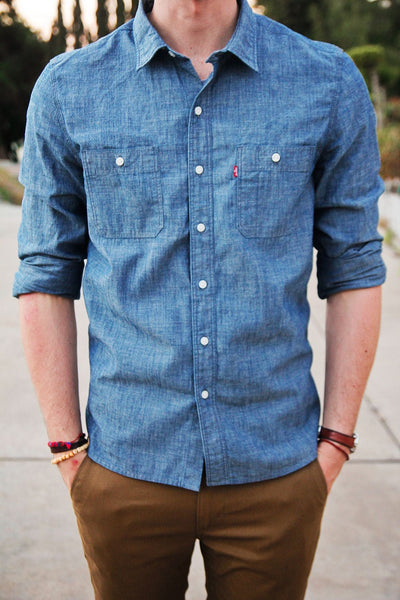 Chambray Shirt Men's Minimal Wardrobe