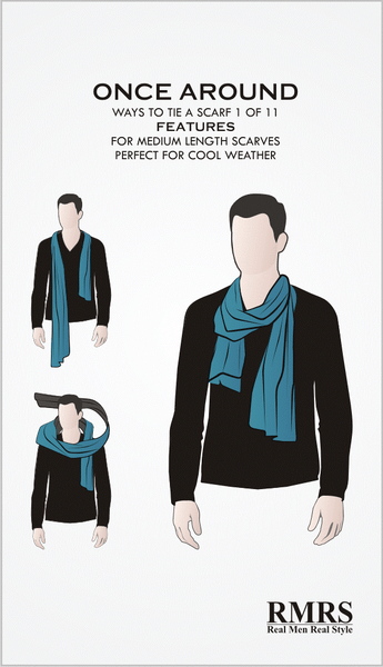 Once Around Scarf Infographic