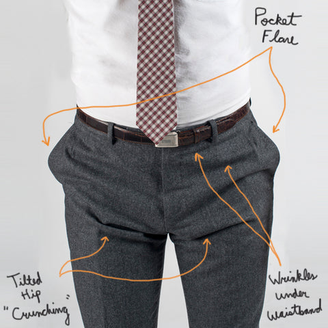 Suit Pants Pockets Flaring