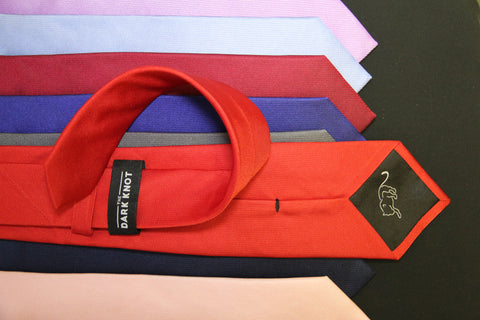 Solid Colored Silk Ties