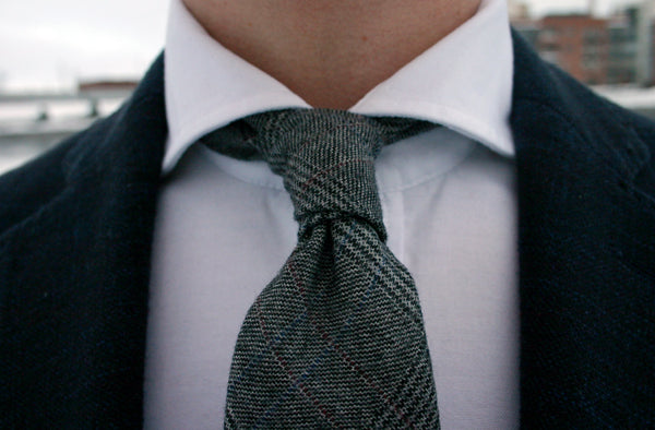 Grey Woolen Tie