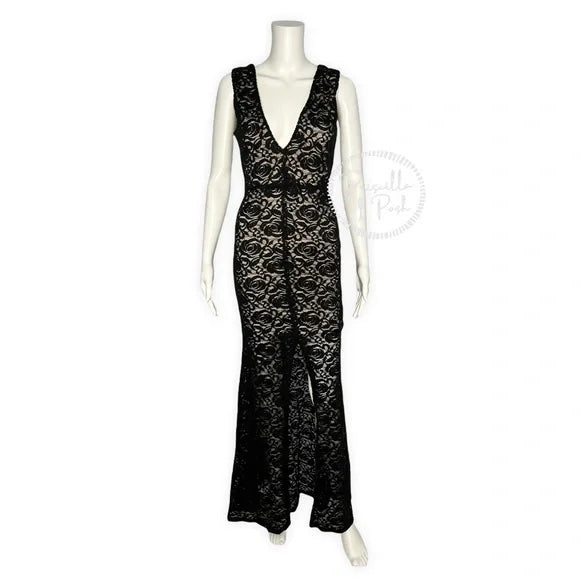 alice and olivia lace maxi dress