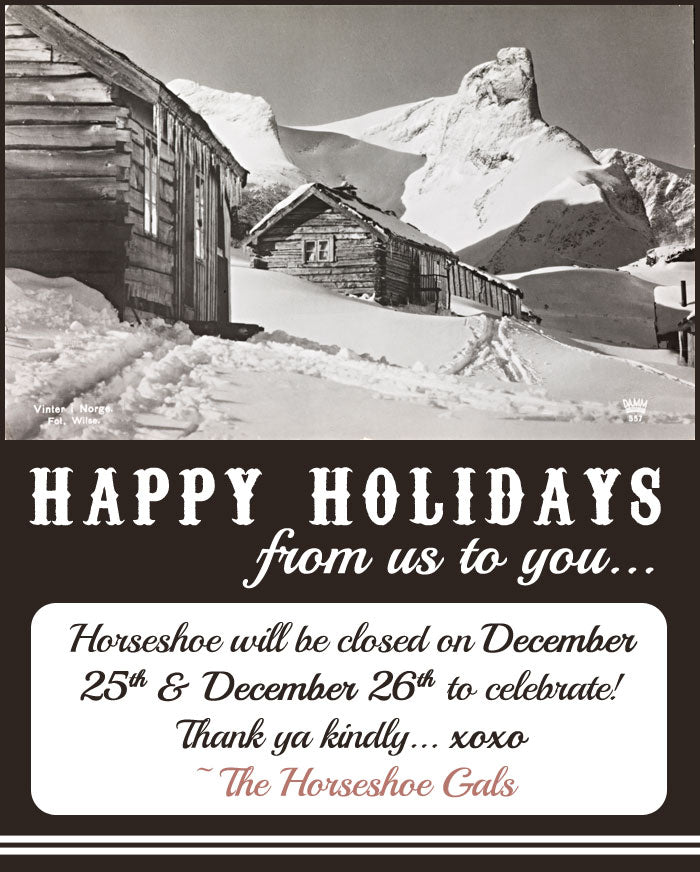 Horseshoe will be closed on December 25th and 26th to celebrate!