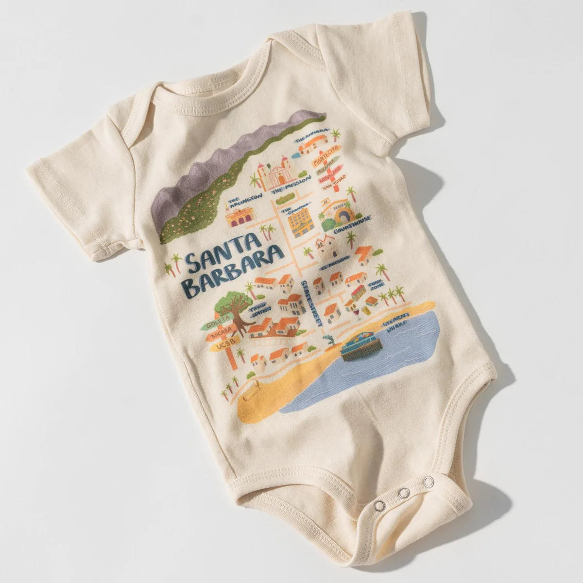 Carly's Santa Barbara Map Onesie