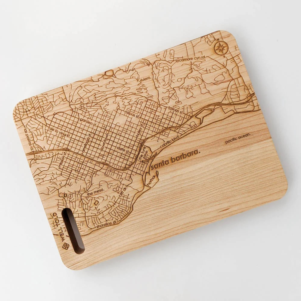 Map of SB Cutting Board