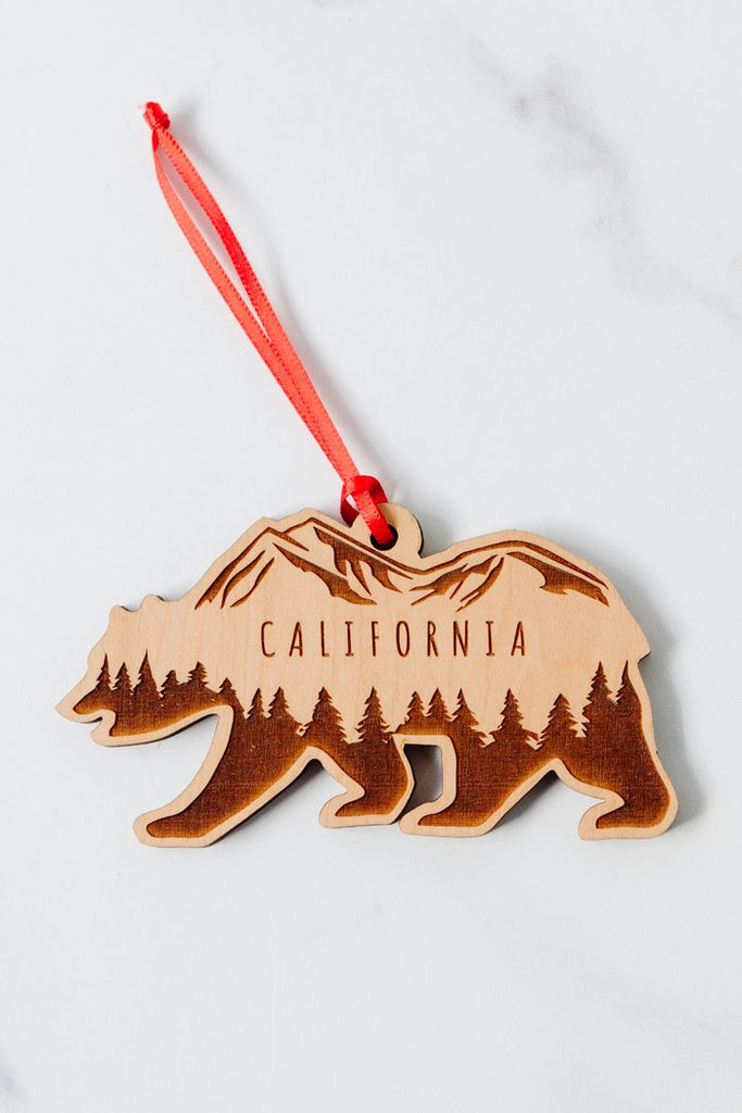California Bear Ornament