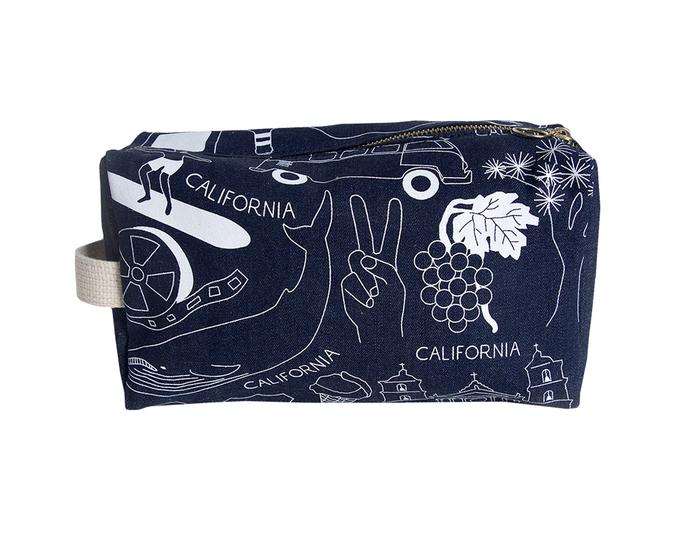Blue California Print Dopp Kit | Gifts for Him