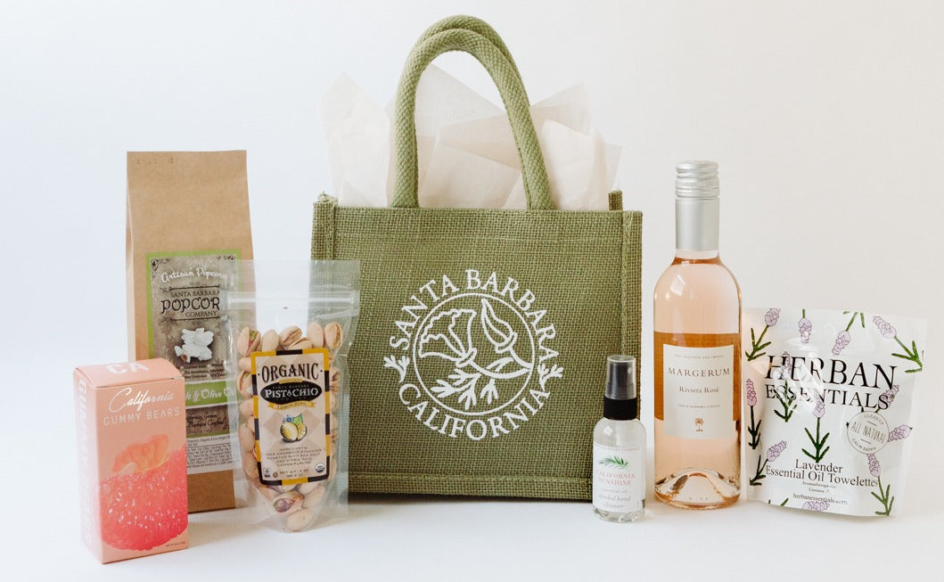 santa barbara comany gift bag - welcome gifts