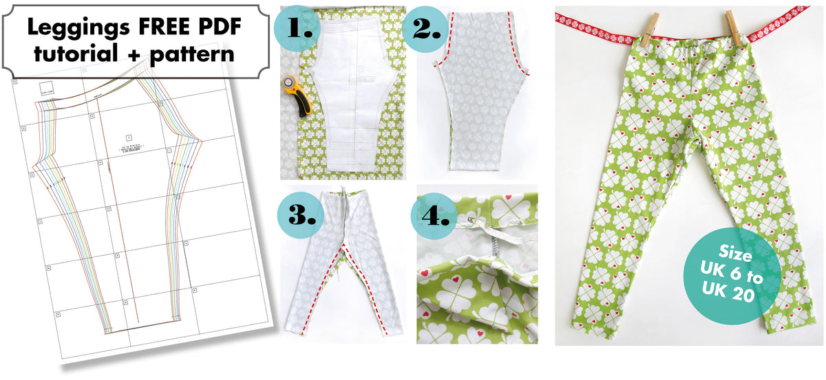 Hovedløse udgør Overskyet How to sew leggings? / Free PDF download | byGraziela Fabrics