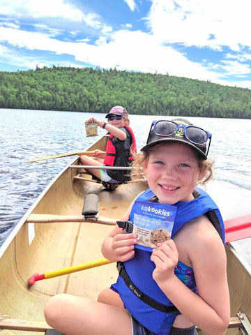 Kids enjoying a Boundary Waters Blueberry Kakookies