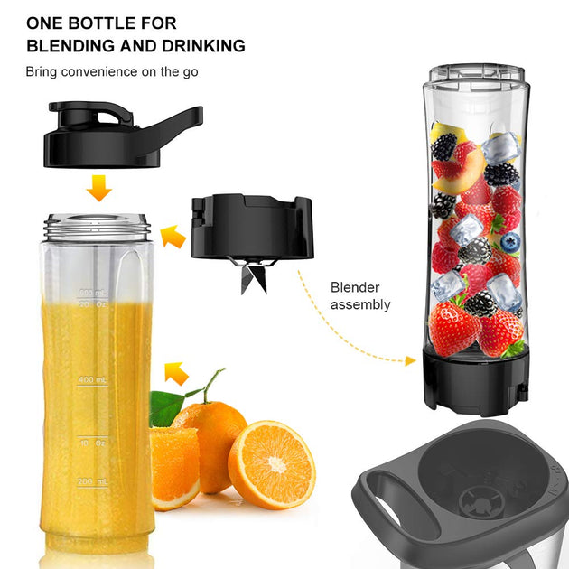 Sboly Small Single Serve Personal Blender for Smoothies Shakes Juice 20Oz 300W 