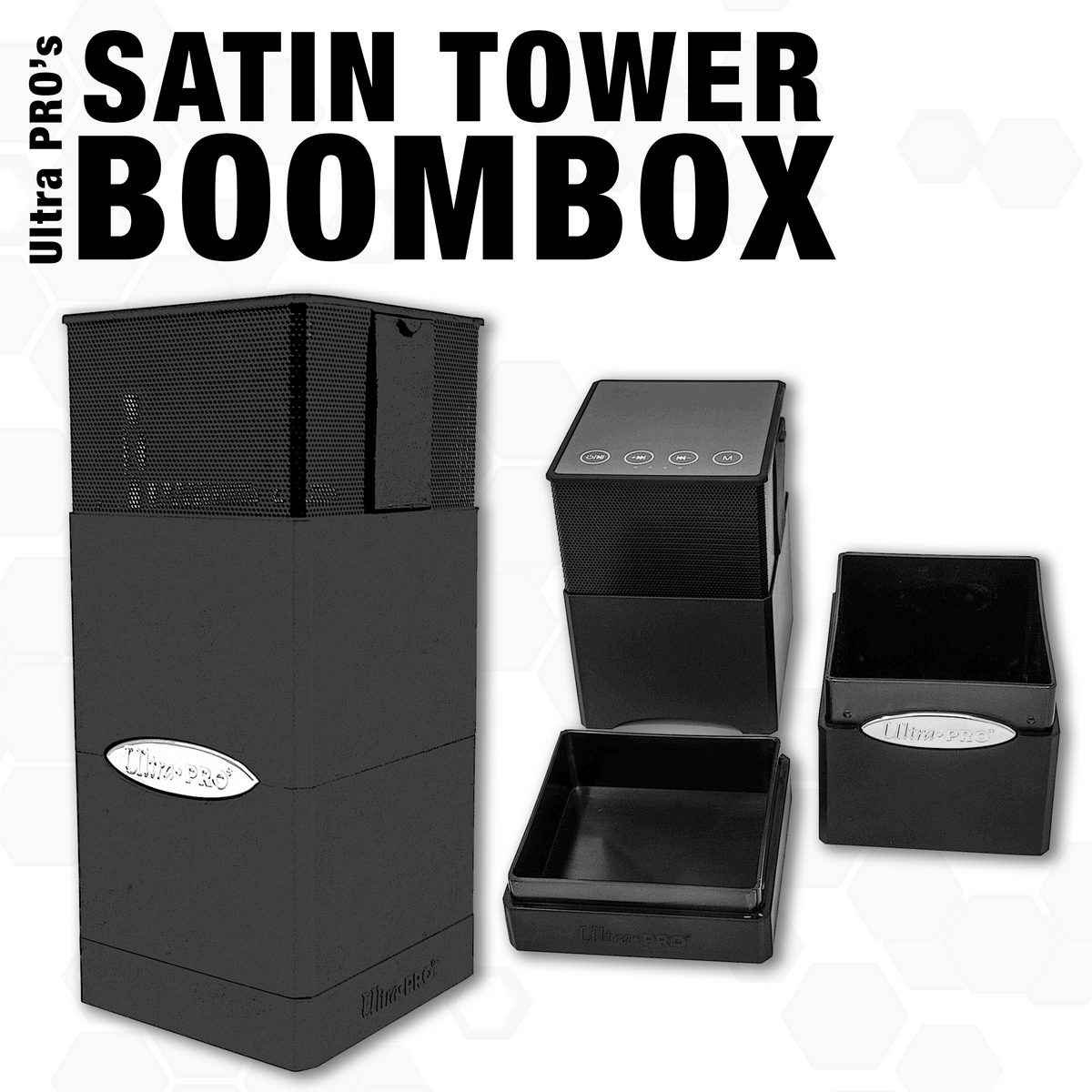 1 Ultra Pro Satin Tower Deck Protector Box Black MTG CCG Gaming 