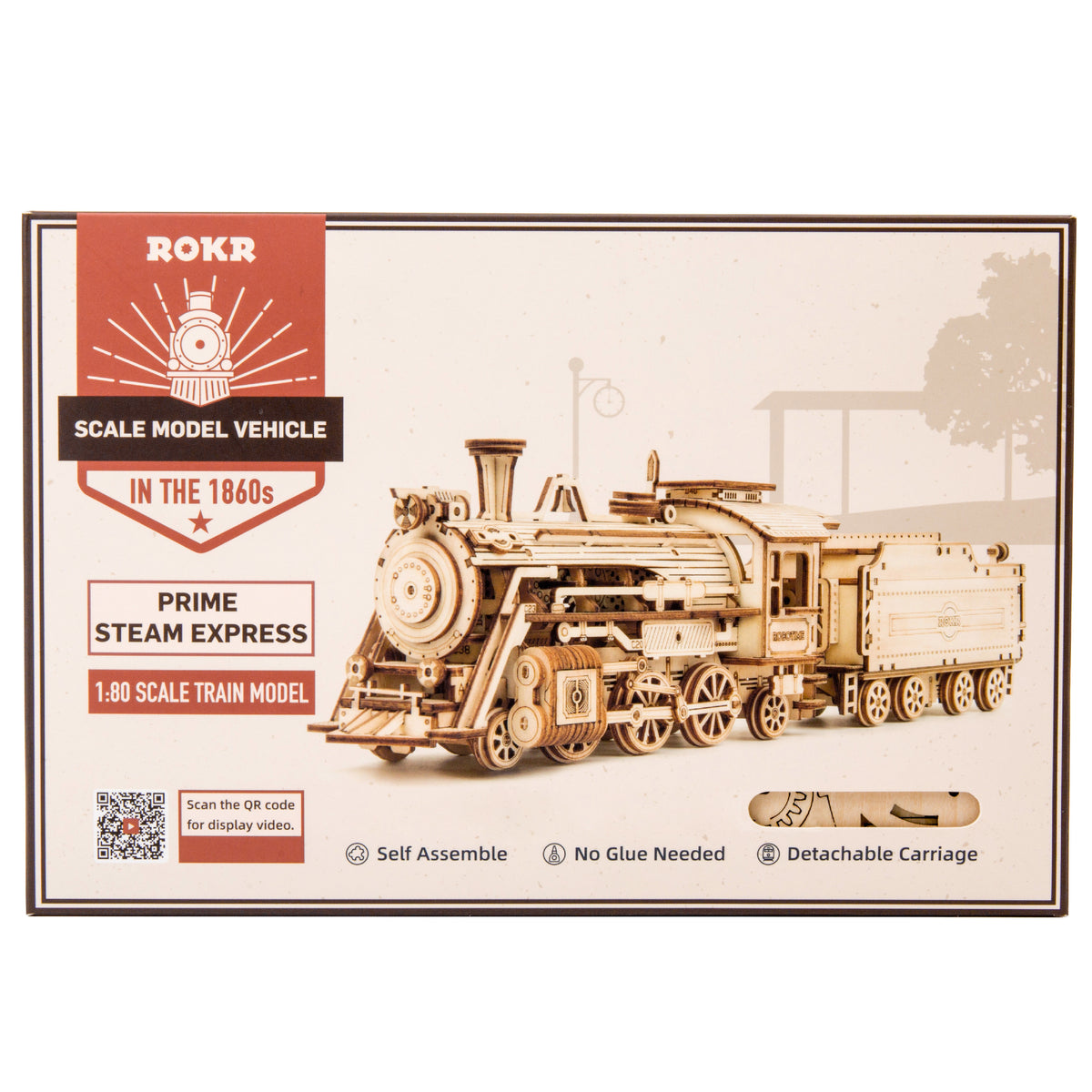 rokr wooden train