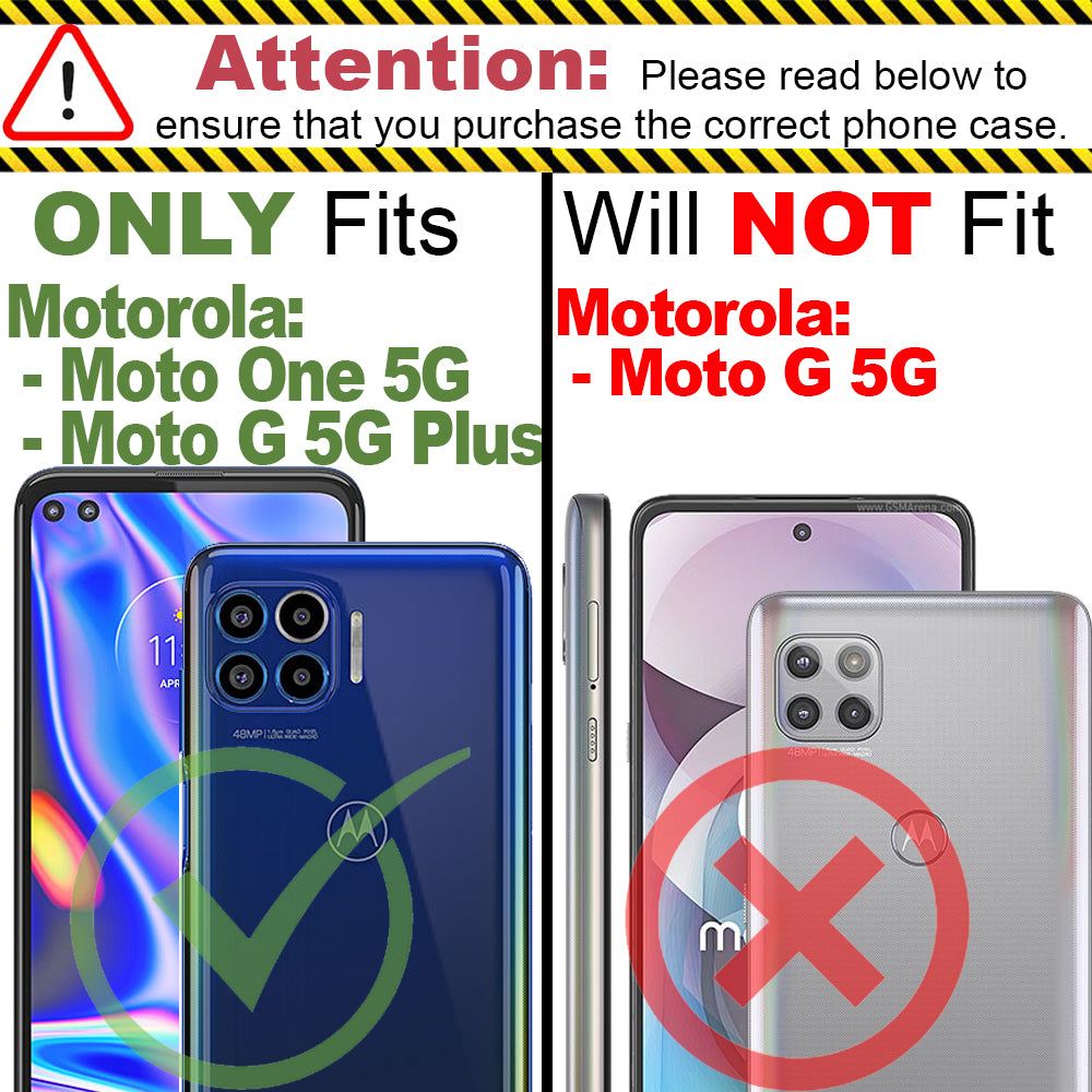 hoorbaar Sanctie lippen Motorola Moto G 5G Plus / Moto One 5G Wallet Case - RFID Blocking Leat –  CoverON Case
