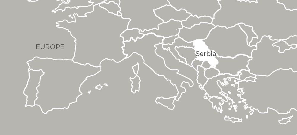Map of Serbia 